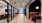 Hallway with banquette seating on the right